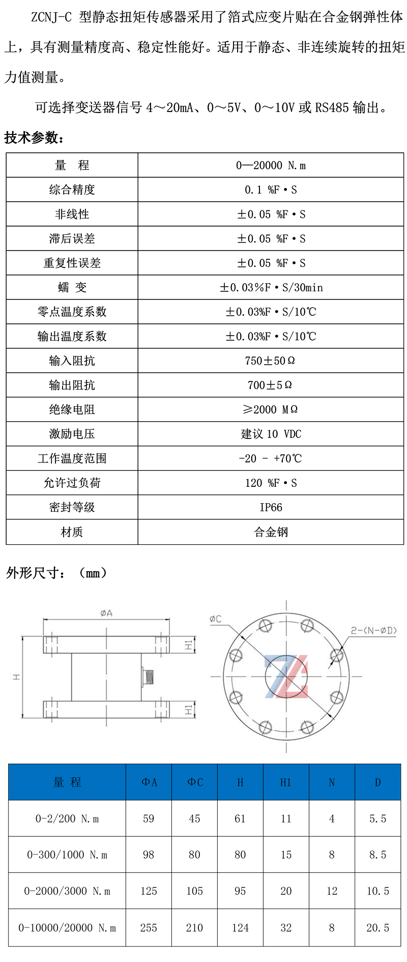 ZCNJ-C (0--20000 N.m) ZCNJ-C (0--20000 N.m)